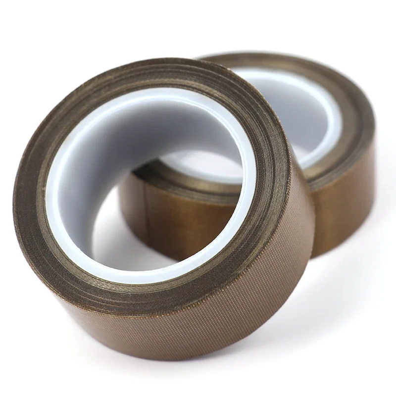 High Temperature PTFE Coated Fabric Tape 5~100mm 0.13/0.18mm Adhesive Electrical Insulation Tape for Vacuum Sealer Machine