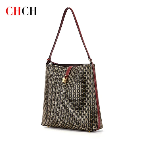 CHCH Tote Bag Marca Mujer Nuevo bolso de almacenamiento minimalista de PVC para mujer
