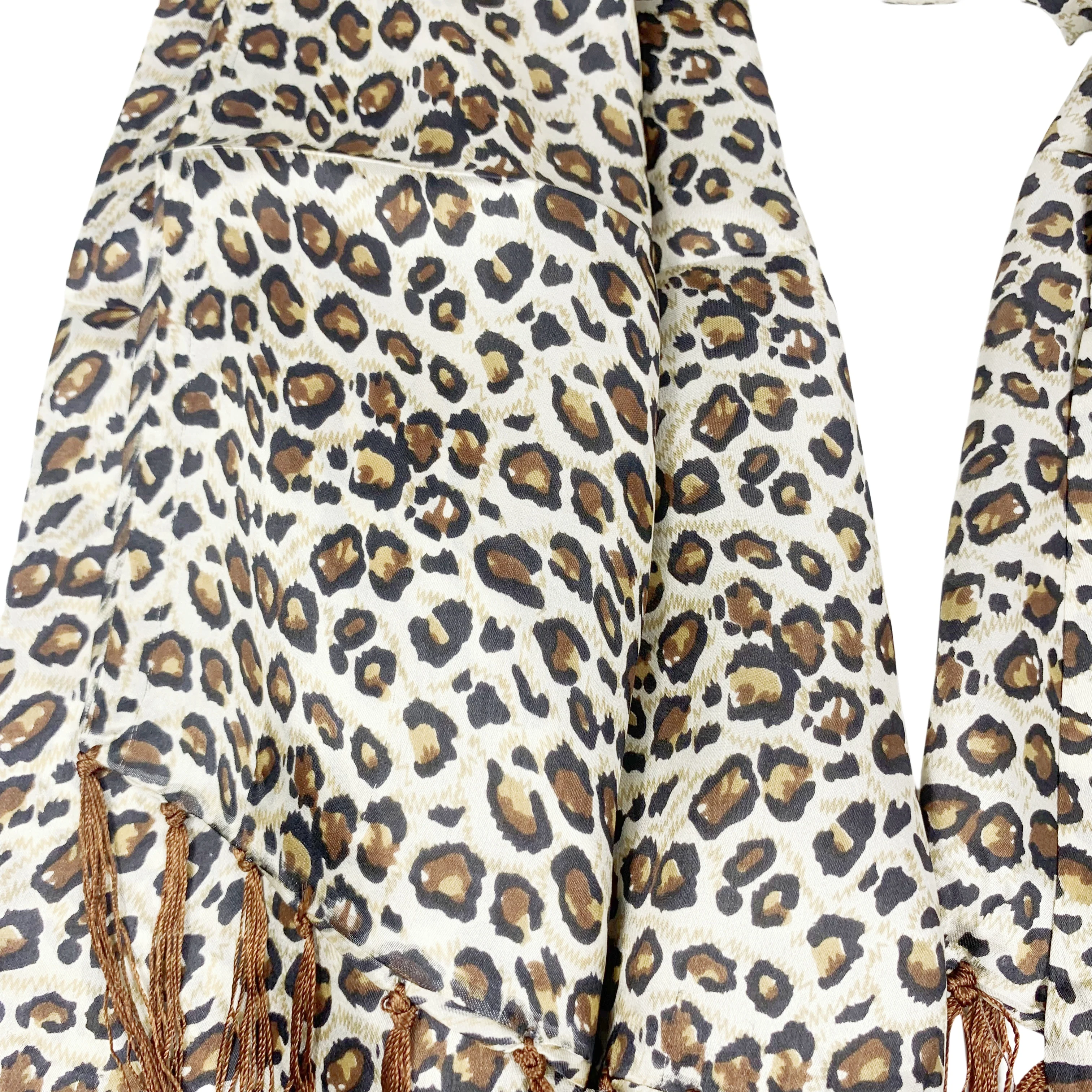 100%  pure silk scarf  scarves  brand new fashion scarves 65Cm*185Cm tassels edging animal print leopard print