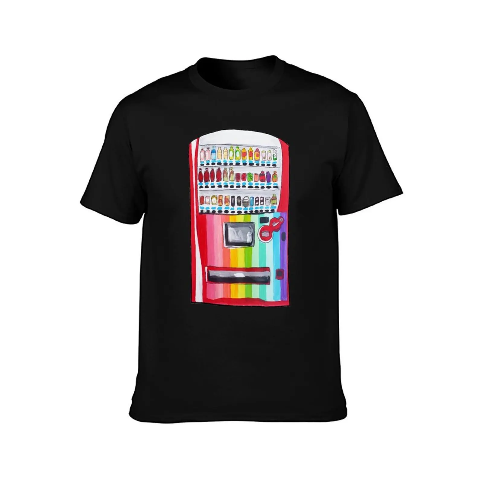 Rainbow Vending Machine T-Shirt Athletic Quick Dry for Men T-Shirt