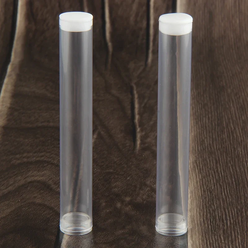 50/100pcs Electronic Cigarette Plastic Tubes Vape Cartridges Vaporizer Pen Tank Empty Package 1.0ml Clear Tube For CBD Thick Oil