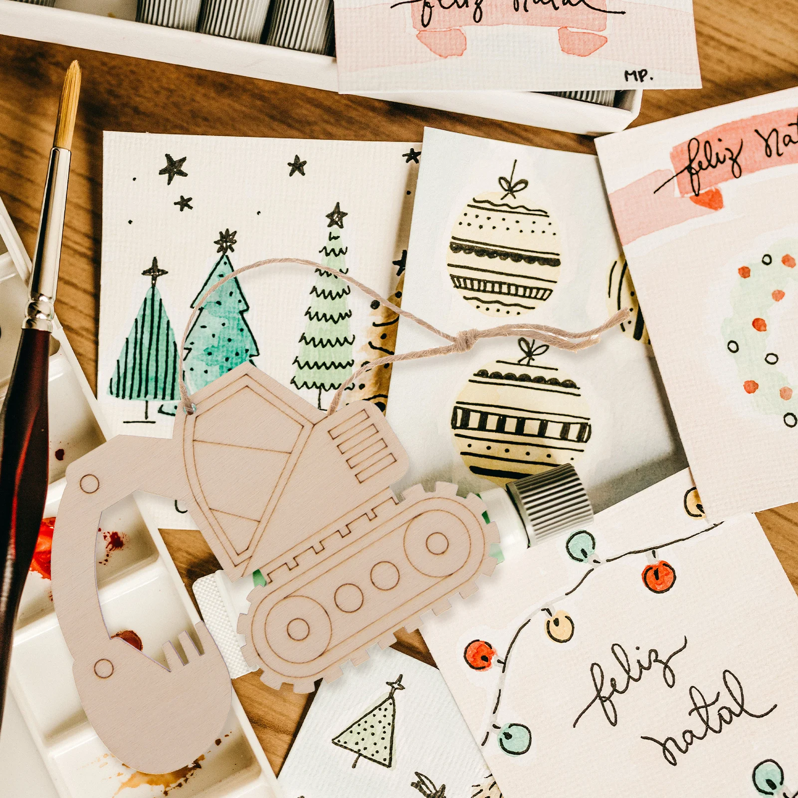 

1 set Excavator Wood Slices Unfinished Natural DIY Craft Cutouts Smooth Edges Centerpieces Decor Wooden Chips Sewing Accessories