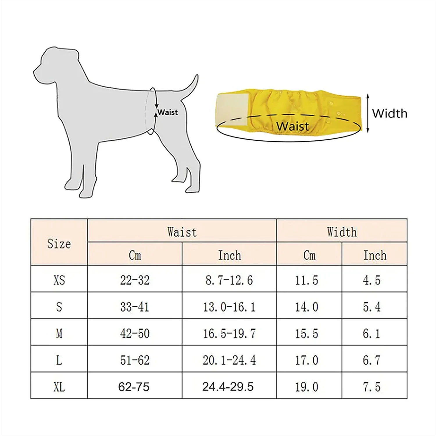 tion for managing dog incontinence - Soft and comfortable fabric - Reusable and eco-friendly dog diaper option