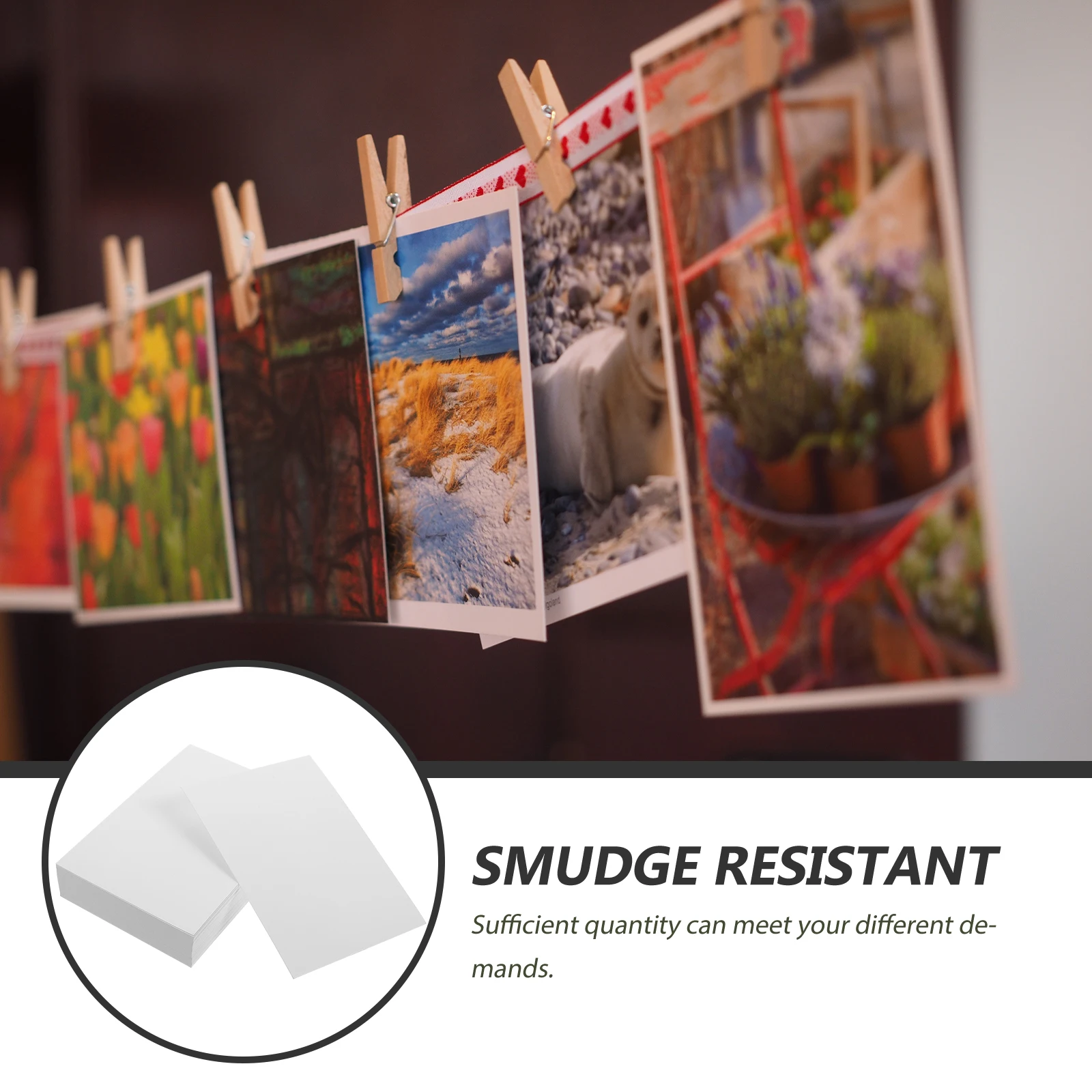 1pcs 100 Sheets 6 Inches High Glossy Photo Paper Smooth Finish Printing Photos Crafting Photographic Papers