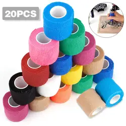 6/10/20Pcs Disposable Bandage Tattoo Sport Wrap Tape Self Adhesive Elastic Bandage Tape Tattoo Permanent Makeup Accessories