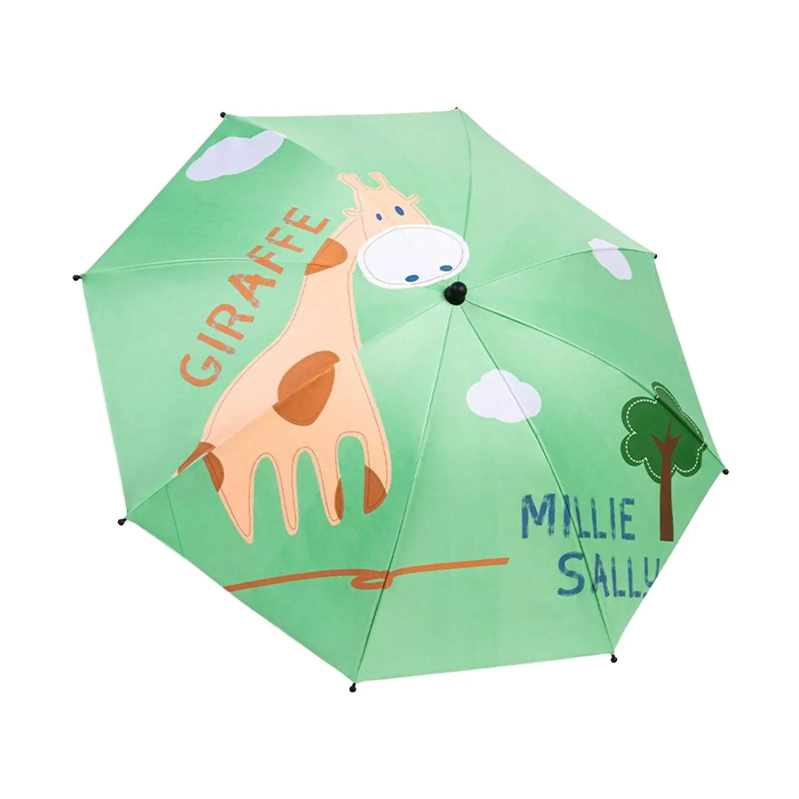 Baby Stroller Umbrella 360 Degree Adjustable Clamp Canopy Sunshade for Traveling Hiking Camping Park