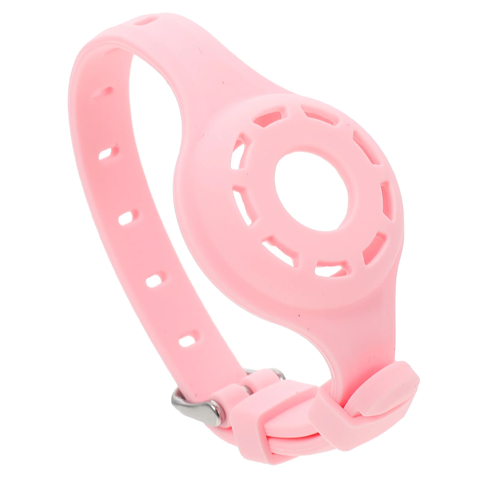 

Case Pink 245x40x12mm Silicone Cover Anti Lost Collar Durable Damage Resistant Easy Install Remove