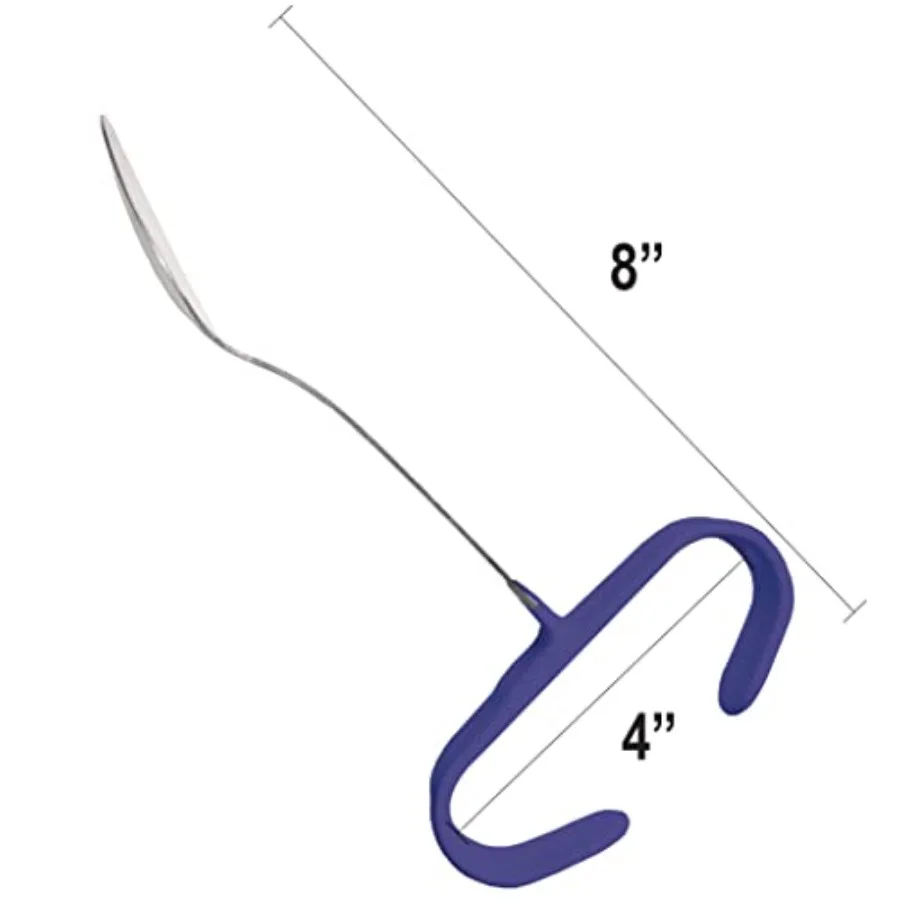 Rehabilitatievoordeel roestvrijstalen eetlepel met verticaal handvat