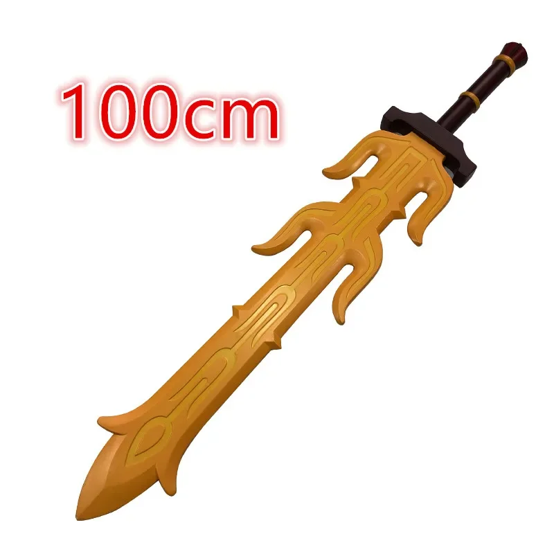 100cm cosplay Game Link Sky Shield and Sky Sword Cosplay PU Props Cos Flaming Sword 1:1 Halloween Weapon Stage props toys