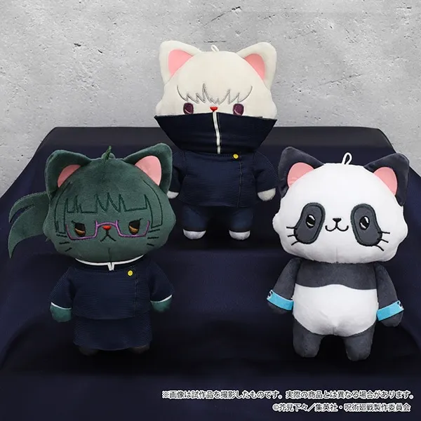 Anime Jujutsu Kaisen with CAT Genuine Movic Plushies Doll Toys for Children Itadori Yuuji Inumaki Toge Gojou Satoru Collectible