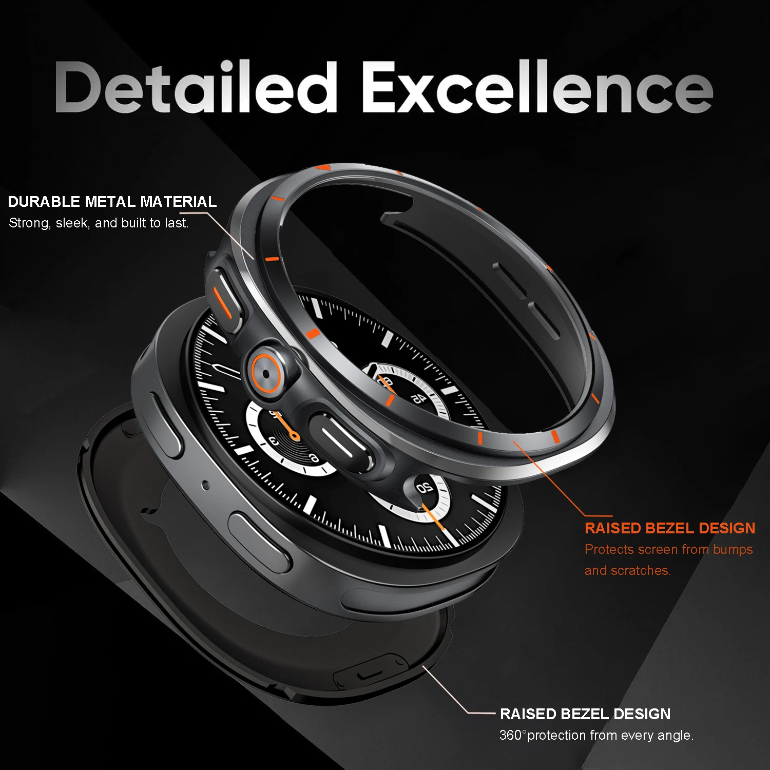 高級保護合金ケースサムスンギャラクシーウォッチ 8 44 ミ - Luxury Watch Galaxy のレビューと価格