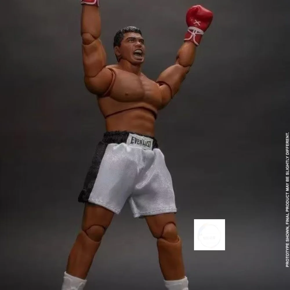 بطل الملاكمة KO الجيل الأول 2 علي مقاتلة ثلاثة رؤوس النحت المنقولة نماذج هدايا أبطالي