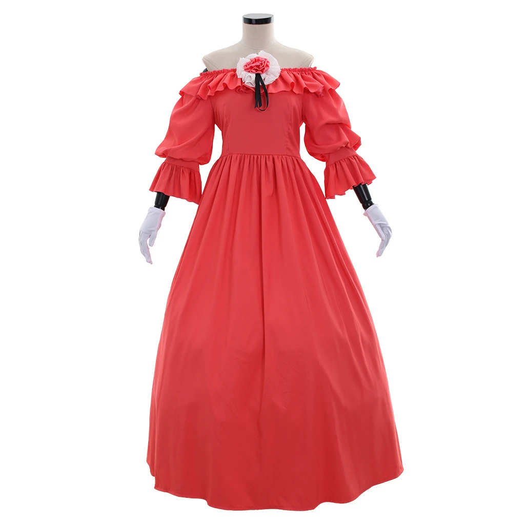 

Medieval Women Victorian Dress Adult Marie Antoinette Renaissance Dress with Gloves