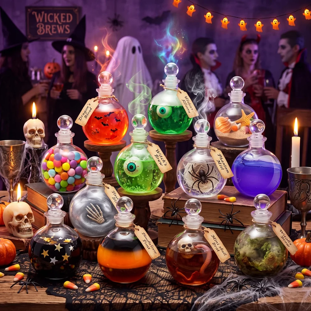 Magic Season Decorative Glass Bottle - 9 fl oz.  250ml Potion Bottle