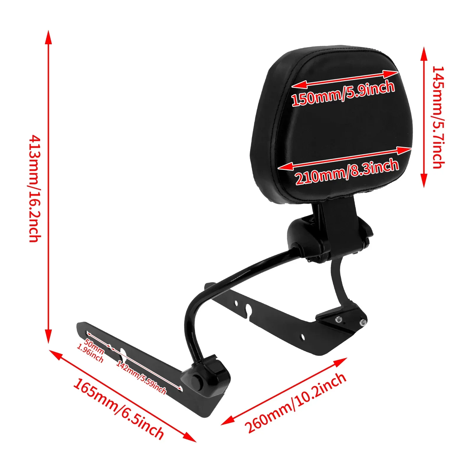 Motorbicikli Sztrájktörő Levehető bejárati vezető Tolósúly Támla számára harley sportster XL 883 1200 XL883L Szokás Negyven Nyolc 2004-2020 21