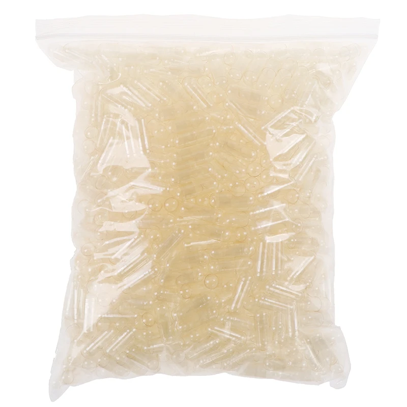 

100Pcs Empty Hard Gelatin Capsule Medicine Transparent Pill
