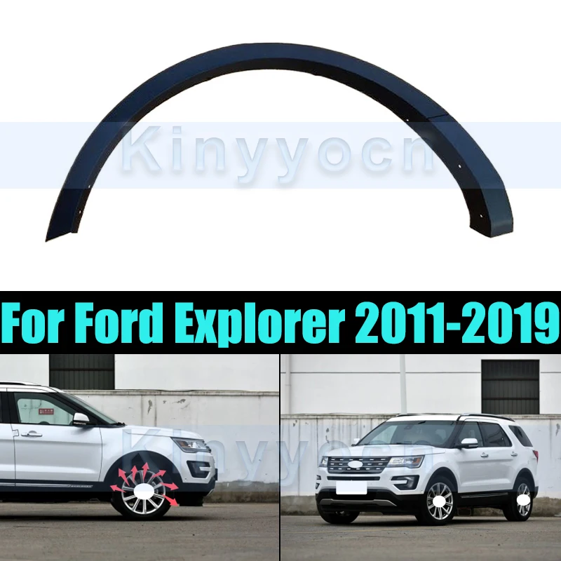 

Front/Rear Car Wheel Arch Moulding For Ford Explorer 2011-2019 Fender Eyebrows Wheel Arches Car Assecories