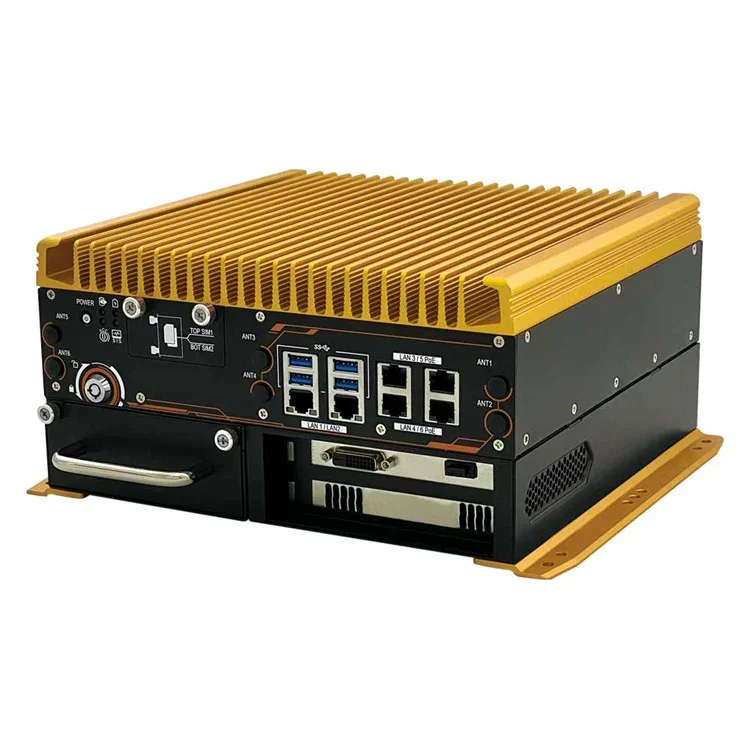 

Car PC SD7010 Gen 10th i9/i7/i5/i3 CPU w/ 6 x RJ45 GbE 9-48V Edge Computing for Transportation