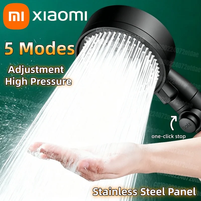 Pommeau de Douche Xiaomi 5 Modes Économiseur d'Eau Haute Pression Réglable Douchette à Main Suspendable Accessoires de Salle de Bain 2026