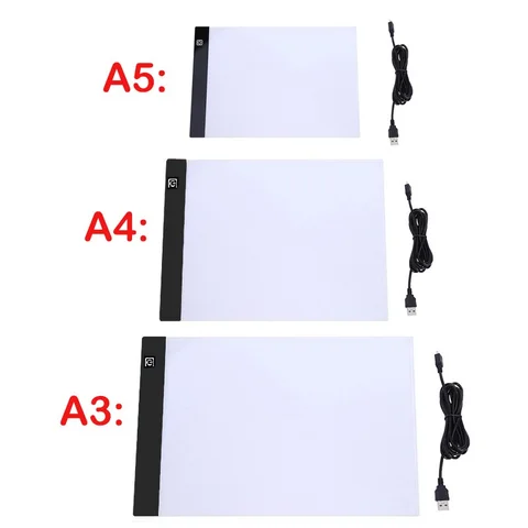 A3/A4/A5 Three Level Dimmable Led Light Pad Drawing Board Pad Tracing…