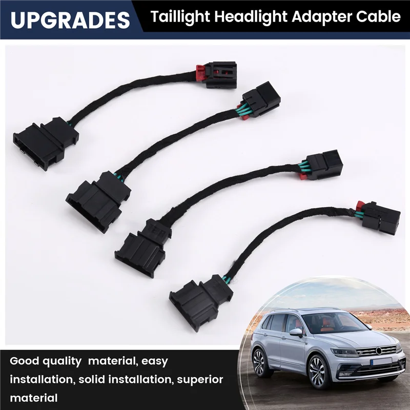 

ABXN-For VW Tiguan 12 Upgraded 13 Taillight Headlight Adapter Cable Transformation Halogen To LED Taillight Wiring Harness
