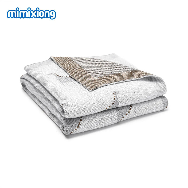 Baby Blankets Cotton Knitted Newborn Swaddle Wrap Quilts Covers 90*70cm Toddler Infant Stroller Basket Bedding Sleeping Mat Soft