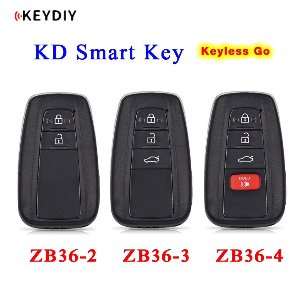 

KEYDIY Universal KD Smart Key ZB Series Remote ZB36-2 ZB36-3 ZB36-4 for KD-X2 KD-MAX Fit More than 2000 Models for Toyota Style