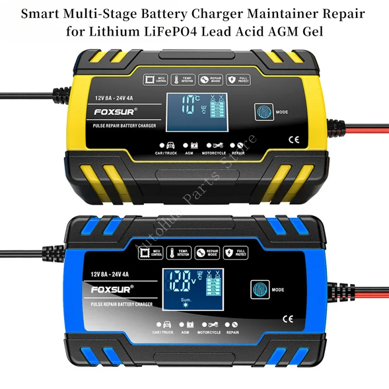 

Умное многоступенчатое зарядное устройство для ремонта литиевого LiFePO4 свинцово-кислотного AGM геля