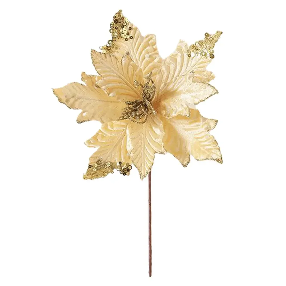 Stunning Handmade Simulation Flowers for Elegant Holiday Displays Available in Multiple Colors to Match Any Theme