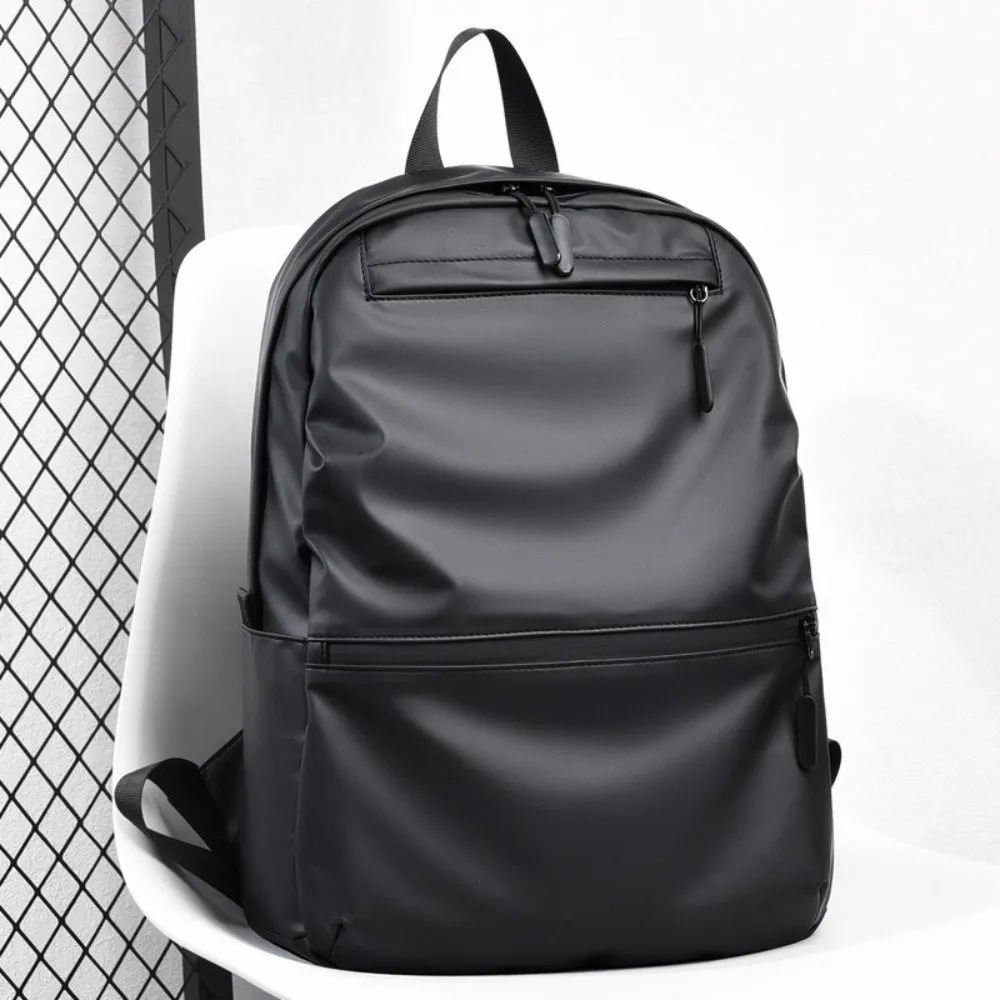 حقيبة ظهر كاجوال للرجال ذات سعة كبيرة مقاومة للماء باللون الأسود حقيبة سفر ترفيهية متعددة الجيوب حقيبة مدرسية للطلاب في الهواء الطلق #3