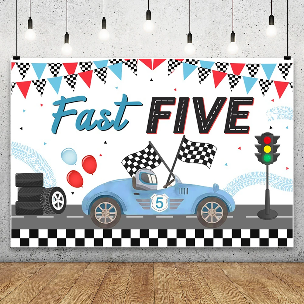 Motorcycle Two Fast Photography Background Motocross Racing Car Race Track Kid Boys 2nd Birthday Party Decoration Photo Backdrop