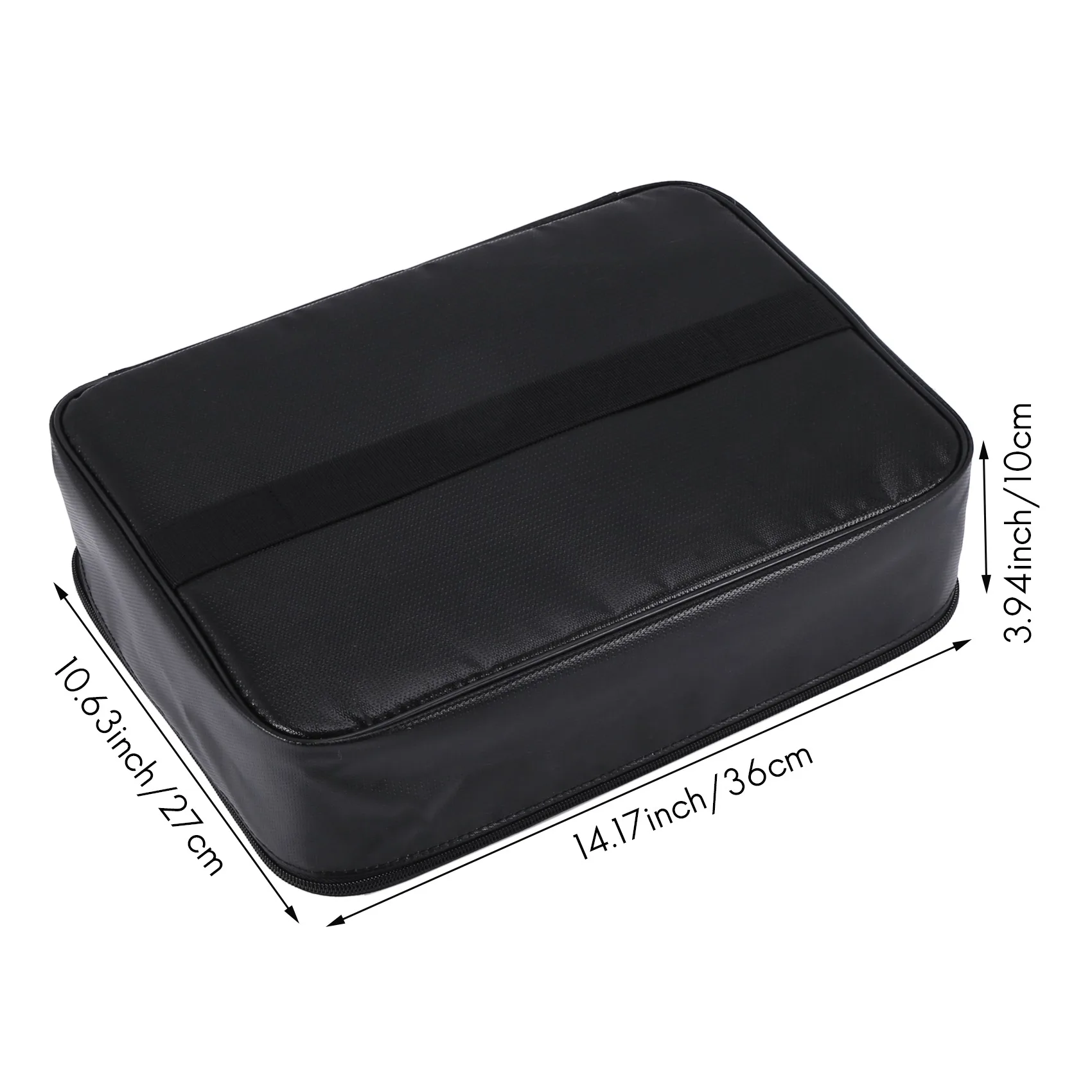 TEXU Fireproof Document Storage Lock Bag,Carry Wallet,Multi-Layer Portable Document Storage,Suitable For Important Documents