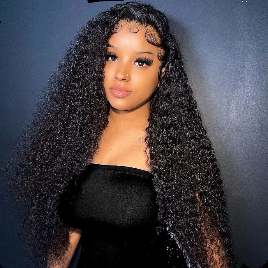 30 inch Deep Wave Lace Front Wigs 13x6 Hd Lace Frontal Wig  Human Hair Curly Wig 13x4 Lace Front Wig Brazilian Glueless Wig