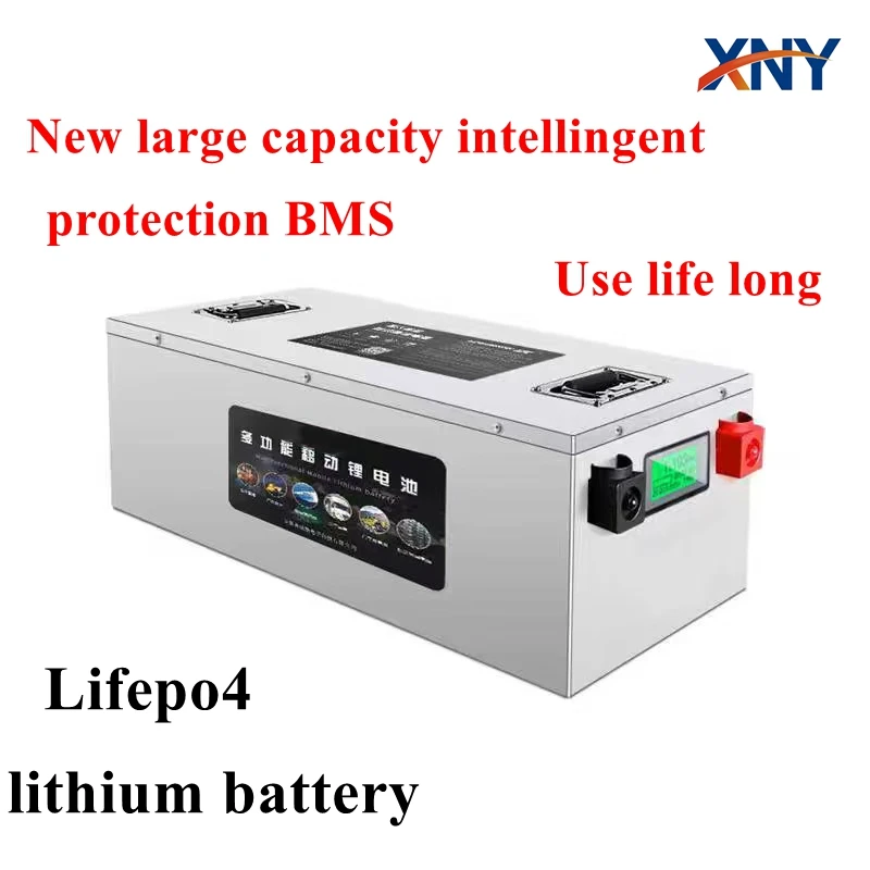 LifePO4 battery pack 12V 100AH 150AH 200AH 400AH 500AH lithium battery BMS for solar camping party car life spare power supply