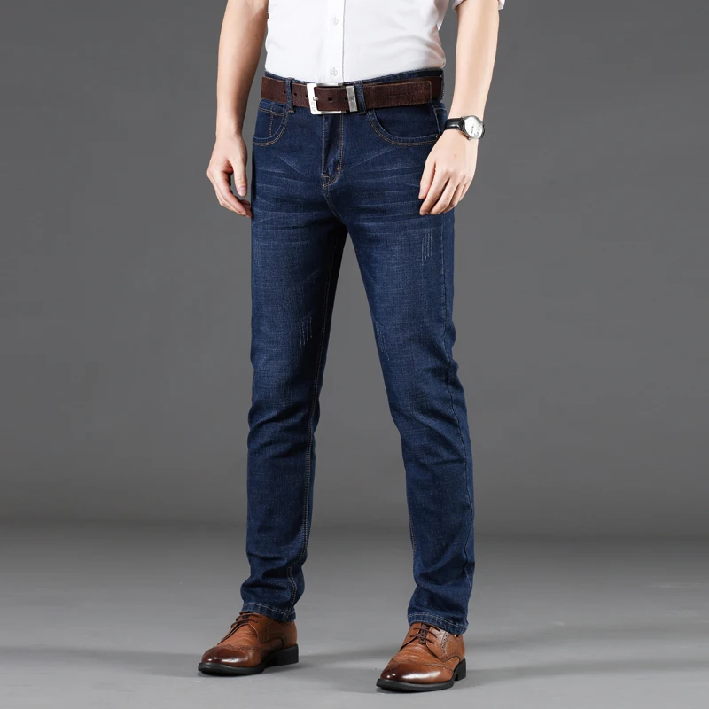 

Stretch Autumn/Winter Men's Jeans Men's Style Straight and Versatile Long Pants