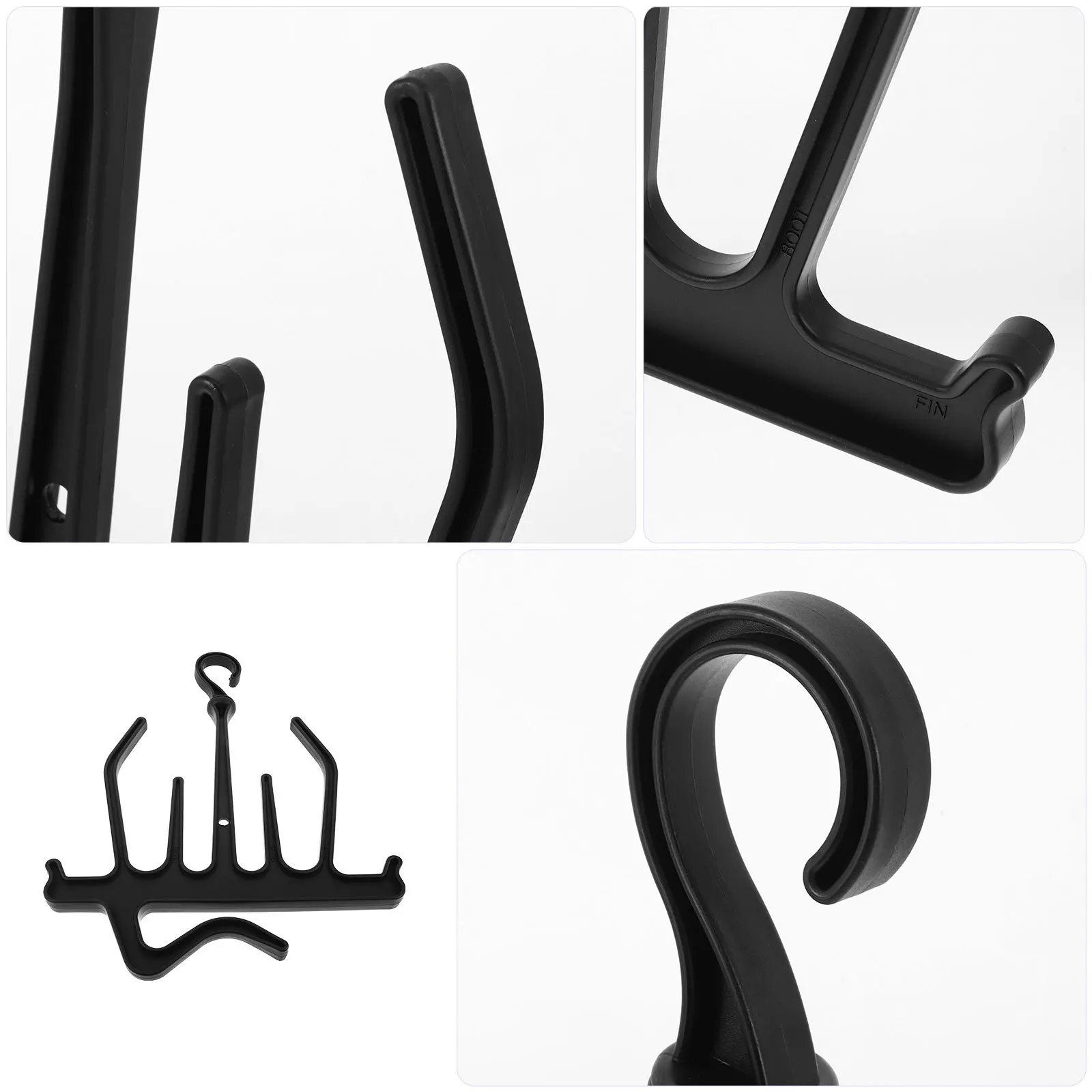 Colgador de equipo de buceo, estante de buceo de plástico, soporte antideslizante para traje de neopreno para surf, buceo, equipo de almacenamiento de viaje, gancho para deportes acuáticos