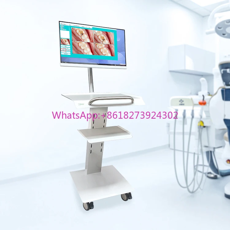 

Intra Oral Camera Mobile Cart HD Camera 24 Inches Touch Screen With Monitor Dental Surgery LED Handle Dental Mobile Cart