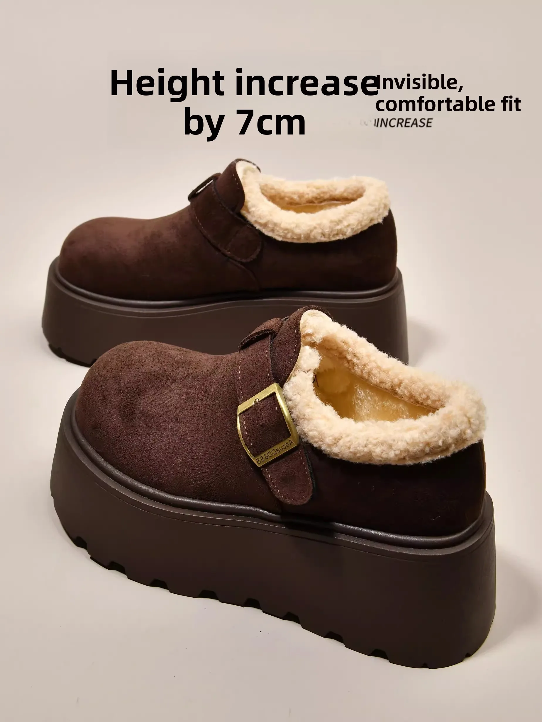 

Thi Bot Fce на подкладке, женские осенне-зимние новые уличные меховые тапочки, теплые хлопковые зимние сапоги