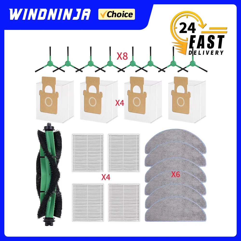 Spare Parts For iRobot Roomba Combo Essential 2 Essential Vac 2 Essential 05 Robot Vacuum Cleaner Mop Pads Dust Bag Filter