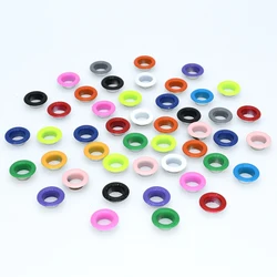 100sets/pack 4mm Metal Eyelets with Washer Repair Grommets for Garment Shoes Leather Craft Bag Belt Hat Decor