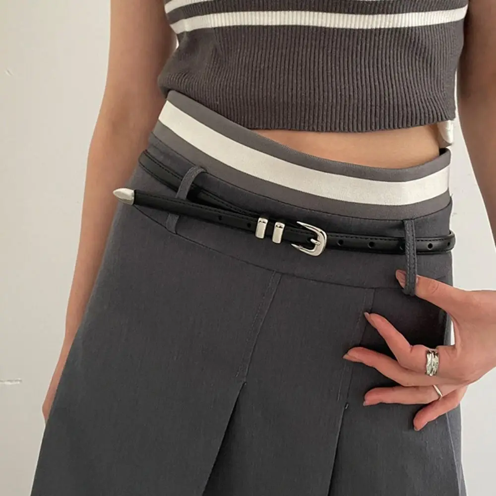 

Fashion Adjustable Women's Belt Harajuku Korean Style Y2k Waist Belt Retro Pu Leather Jeans Waist Band Clothing Accessories