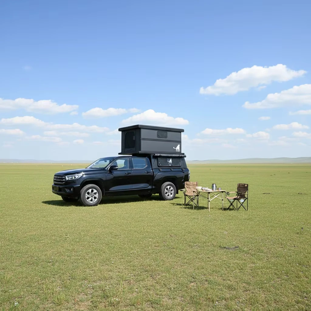 For Electric Carbon Fiber Hard Wall Rooftop Tent Camper Remote Control Waterproof For Sprinter For Van Pickup For Truck For RV