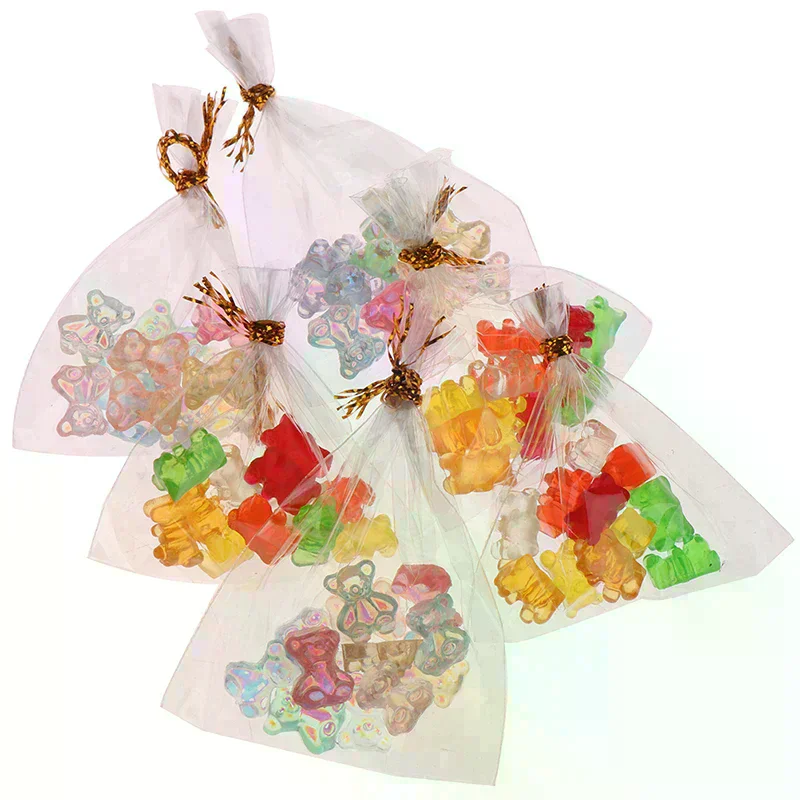 12Pcs 1:12 Dollhouse Miniature Bear Candy Food Dessert Sugar Candy Kitchen Toy