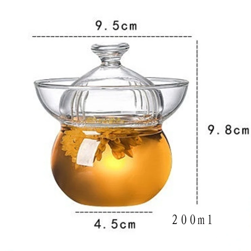 Gaiwan Tureen Tibetan Teaware Ceremony Glass Cover Bowl Tea Set Pot Thickened Heat-resistant Reasonable Cup Accessories Infuser