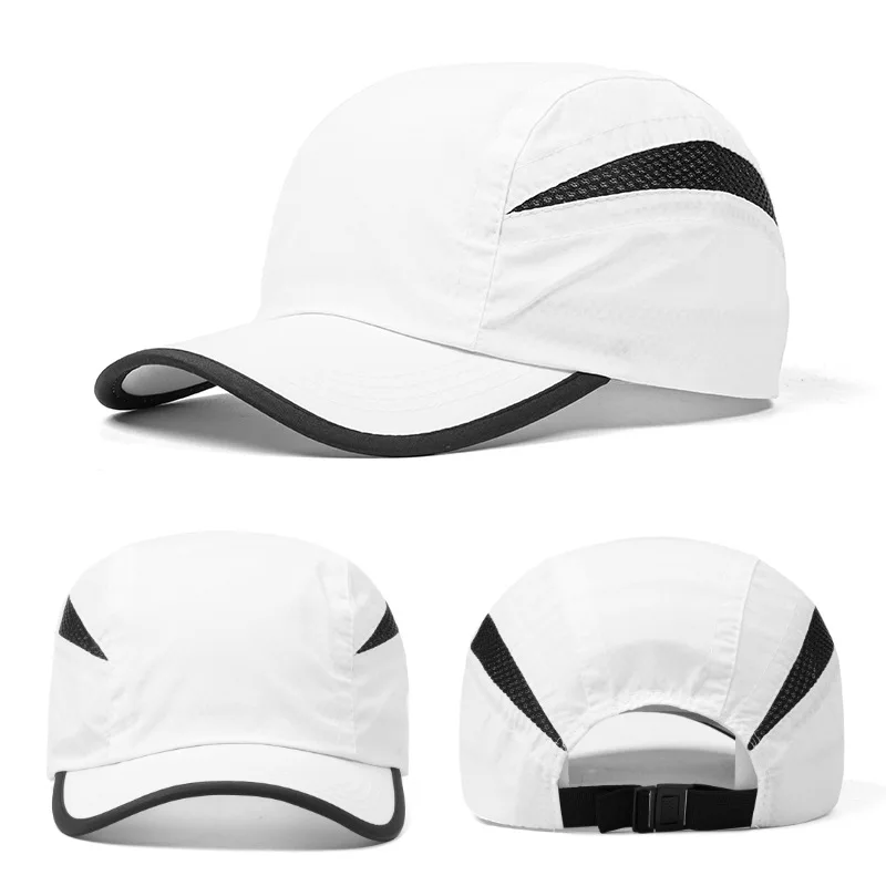 

Big Size 58-62cm Quick Dry Baseball Caps Women Summer Hat Mesh Breathable Solid Color Outdoor Training Sports Running Hats Men