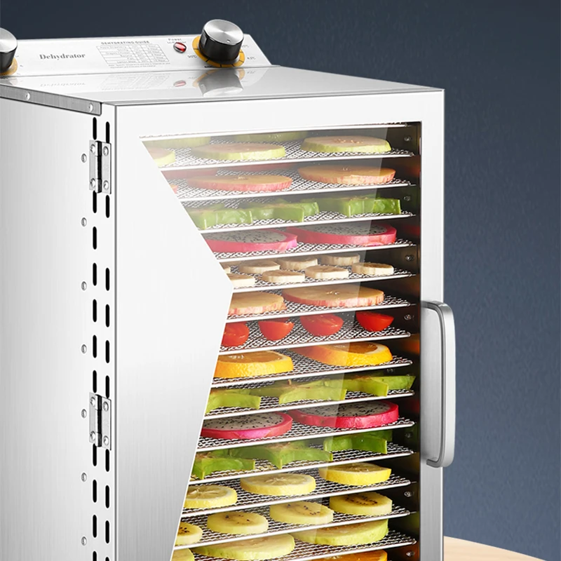 18 Layer Dry Fruit Machine Warm Drying Air Drying Machine Food Vegetable Meat Dehydration Small Multi-functional AB01