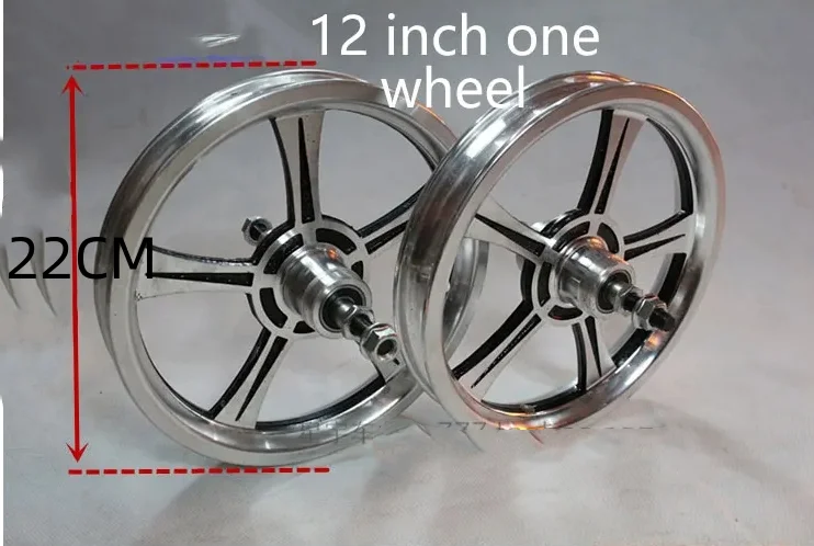 bike wheel alloy driving wheel rim 12 inch aluminum alloy wheel 14 inch bicycle aluminum alloy toy  wheel folding electric wheel