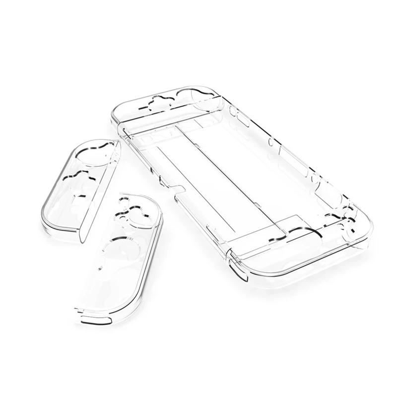 Crystal Protect Shell Compatible Nintendo Switch OLED Transparent Hard Case Cover for Switch OLED Console Accessories