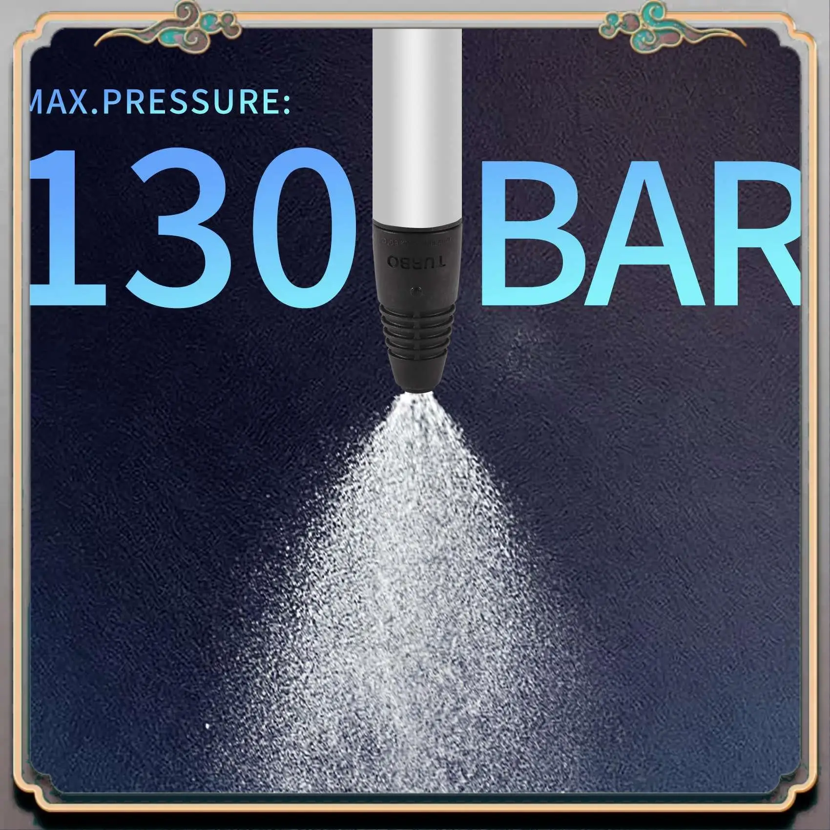 Lavadora de alta pressão confiável, pistola de água para lavagem de carro, bico turbo rotativo, spray para karcher lavor comet vax