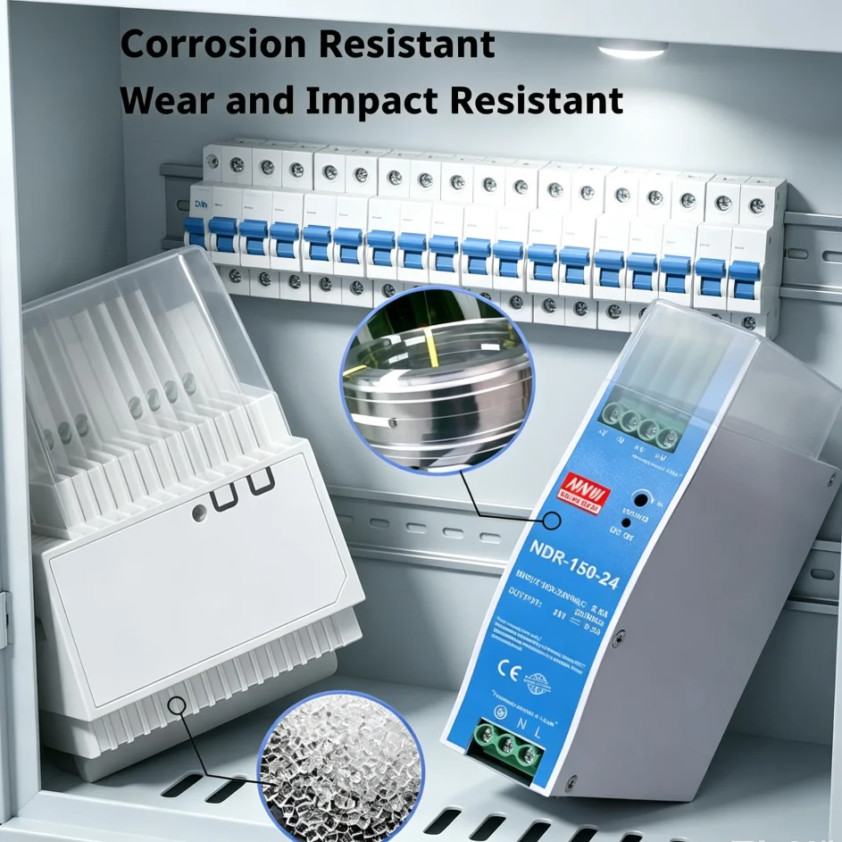 DIN Rail Power Supply AC-DC 12V 24V 48V, Overload Short Overvoltage Protection, Industrial Automation Switch Power